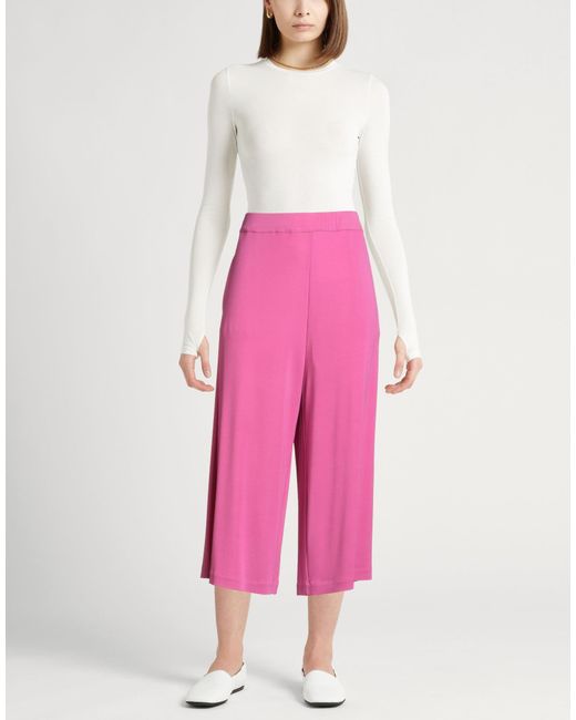 Fedeli Pink Fuchsia Pants Viscose, Elastane