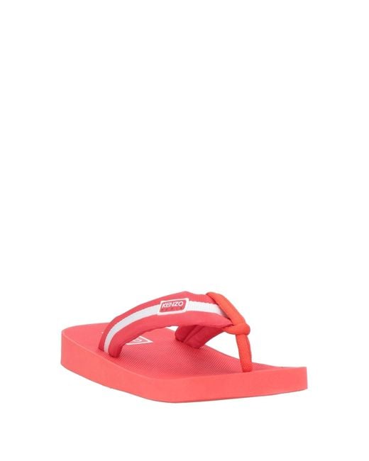 KENZO Red Thong Sandal for men