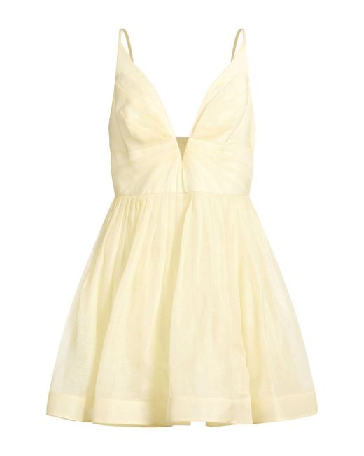 Zimmermann Yellow Mini Dress