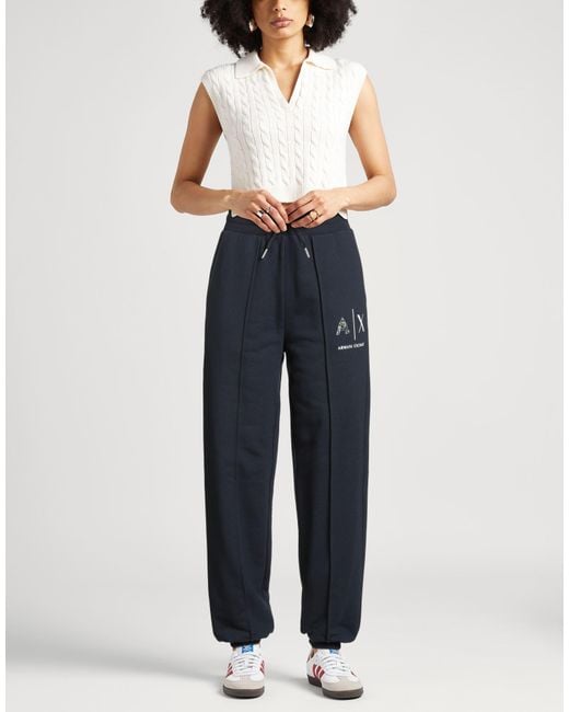 ARMANI EXCHANGE Blue Midnight Pants Cotton, Polyester