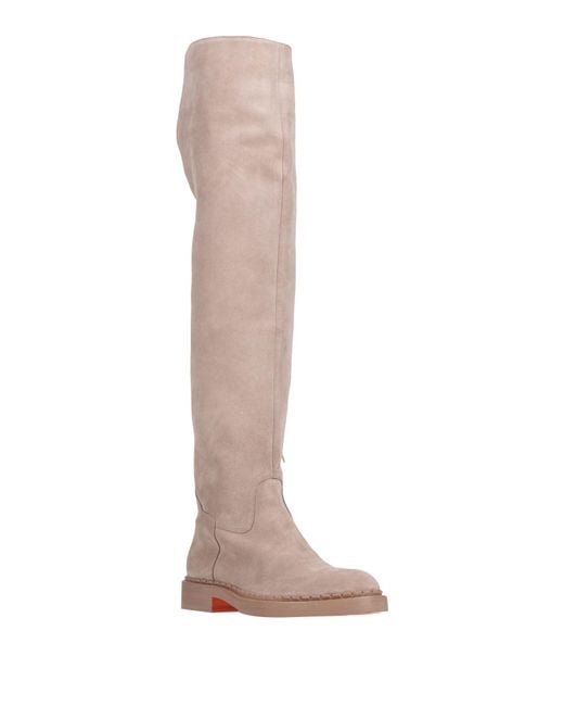 Santoni White Boots