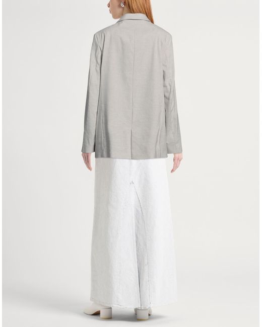 Closed Gray Light Blazer Linen, Polyester, Viscose, Elastane