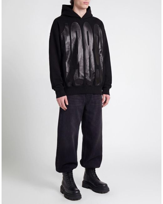 1989 STUDIO Black Sweatshirt Cotton for men