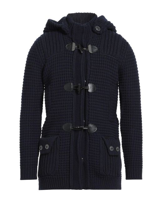 Bark Blue Midnight Coat Wool, Polyamide for men