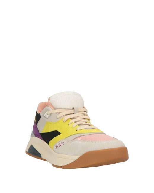 Santoni Multicolor Light Sneakers Leather, Textile Fibers for men