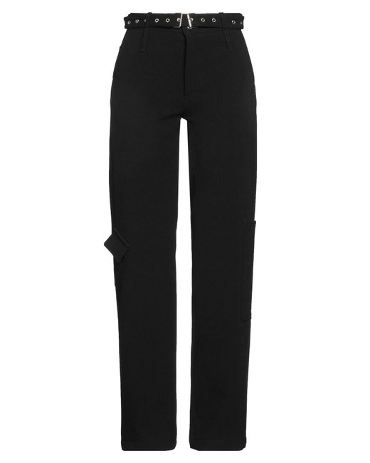 Marques'Almeida Black Pants Polyester, Elastane