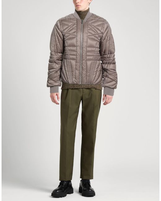 Moncler Brown Puffer Polyester, Acrylic, Polyamide, Elastane for men