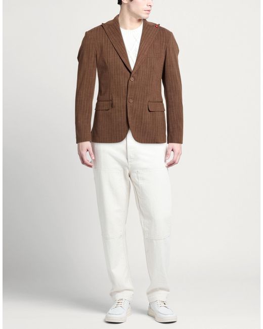 BERNESE Milano Brown Blazers for men