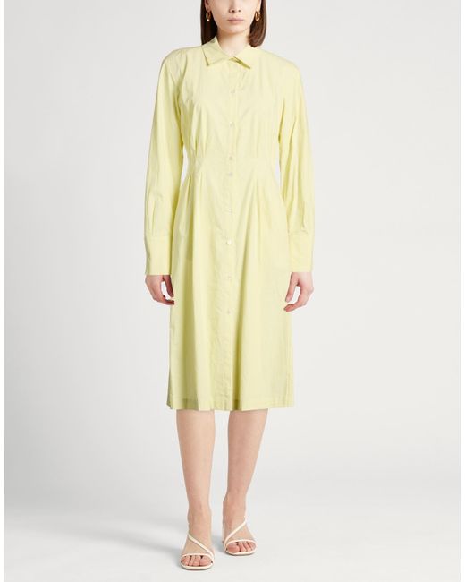 Fedeli Yellow Midi Dresses