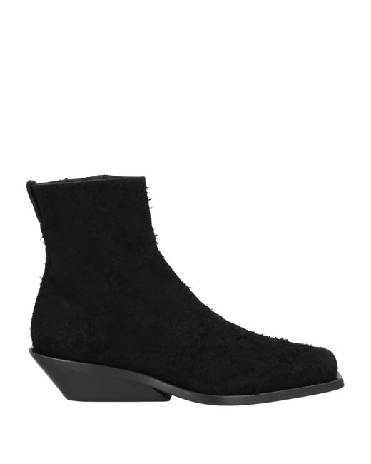 Ann Demeulemeester Black Ankle Boots for men