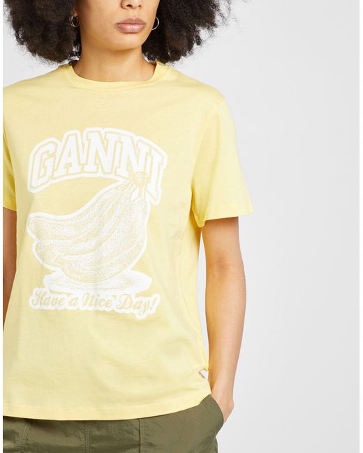 Ganni Yellow T-shirt