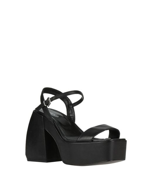Pinko Black Sandals Leather