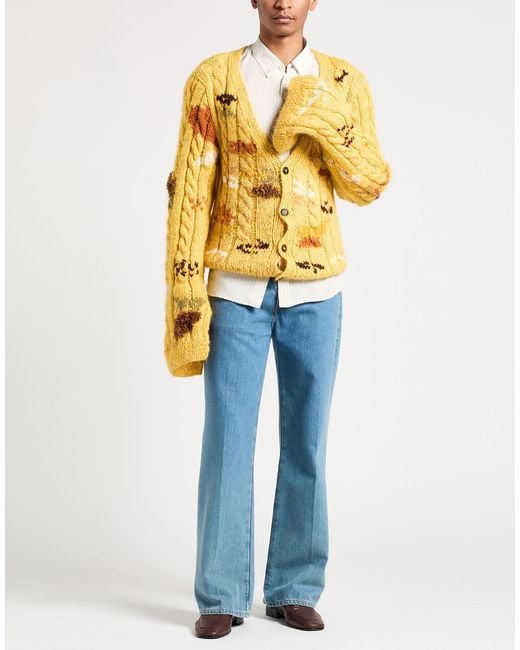 Marni Yellow Cardigan Virgin Wool for men