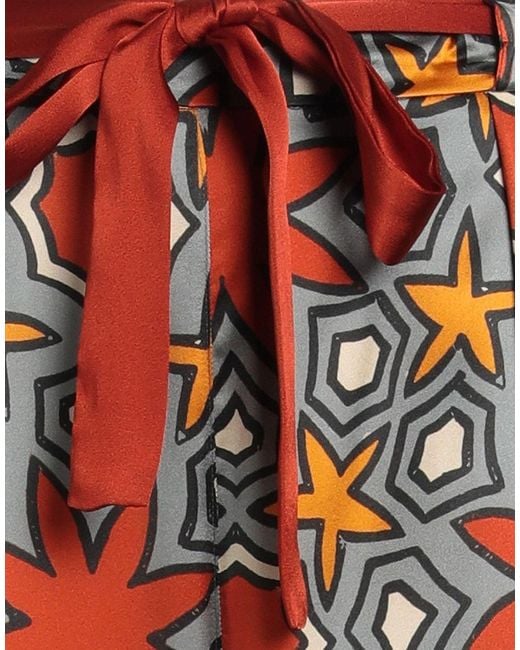 Niu Red Pants Silk, Elastane, Cotton