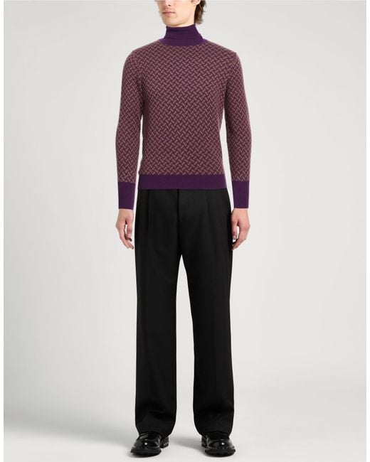 Drumohr Purple Turtlenecks for men