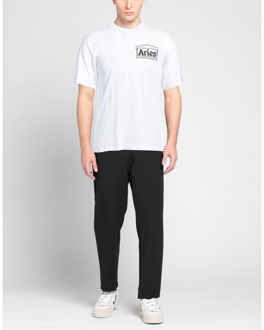 Aries White T-shirt for men