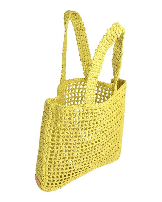 Chica Yellow Acid Handbag Natural Raffia