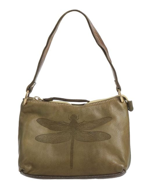 Caterina Lucchi Green Military Handbag Calfskin