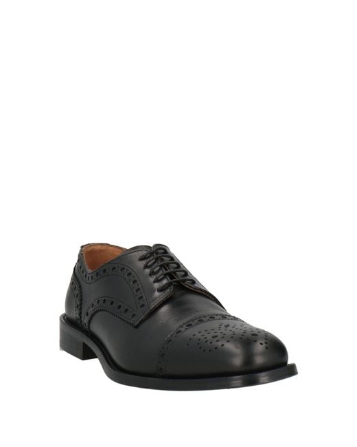 Baldinini Black Lace-Up Shoes for men