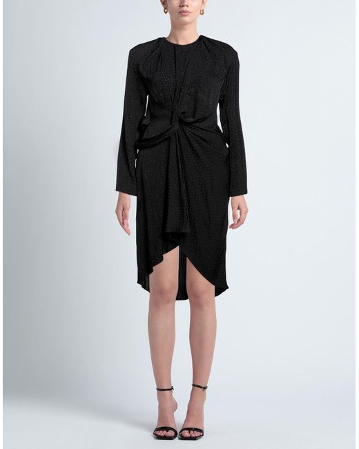 CAPASA MILANO Black Mini Dress Polyester