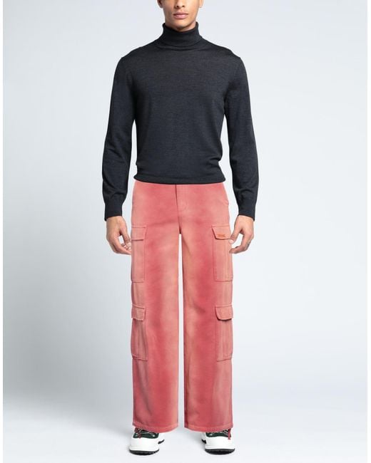 Heron Preston Pink Rust Pants Cotton for men