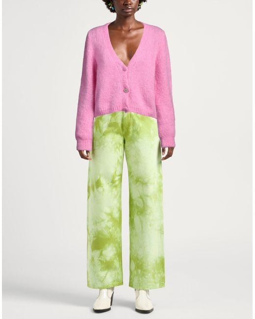 Liu Jo Pink Cardigan Mohair Wool, Polyamide, Elastane