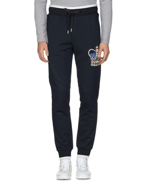 Dolce & Gabbana Blue Pants for men