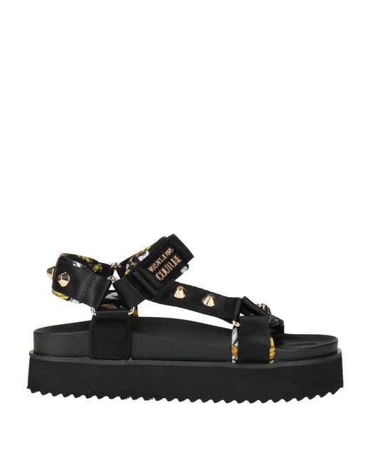 Versace Jeans Couture Black Sandals