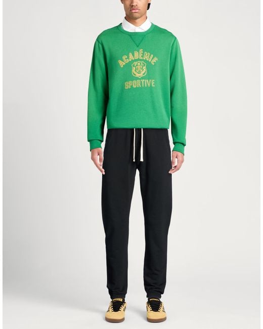 Autry Black Pants Cotton, Elastane for men
