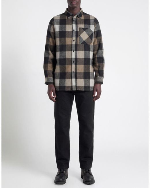 Woolrich Black Shirt Wool, Polyester, Polyamide for men