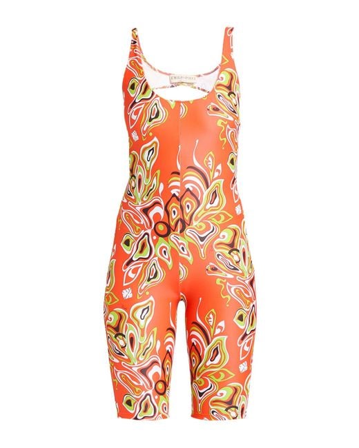 Emilio Pucci Orange Playsuit Polyamide, Elastane