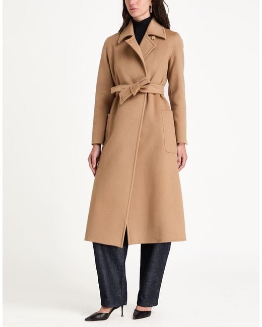 Max Mara Natural Camel Coat Cashmere