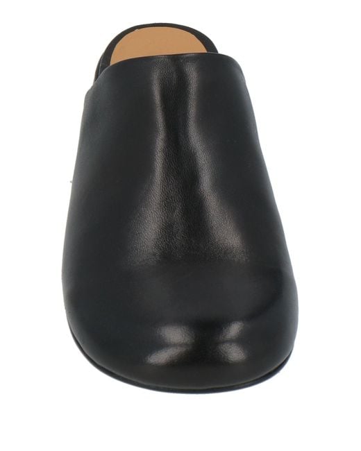 Audley Black Mules & Clogs Leather
