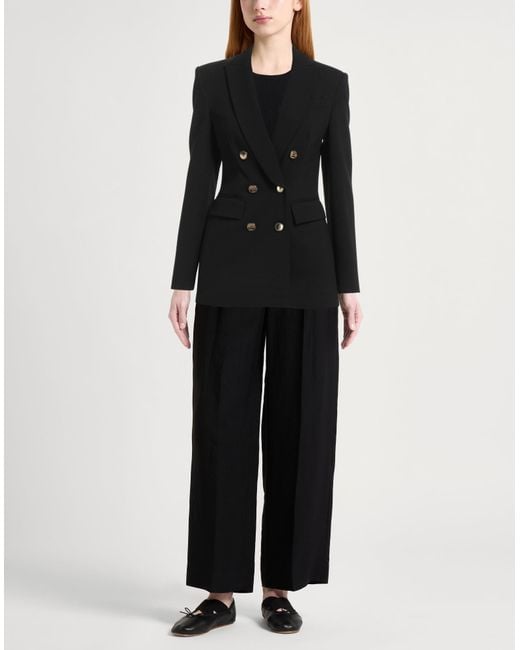 Pinko Black Blazer Viscose, Polyamide, Elastane