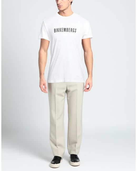 Bikkembergs White T-shirt for men