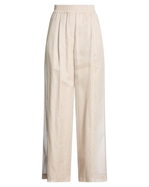 Brunello Cucinelli White Pants Cotton