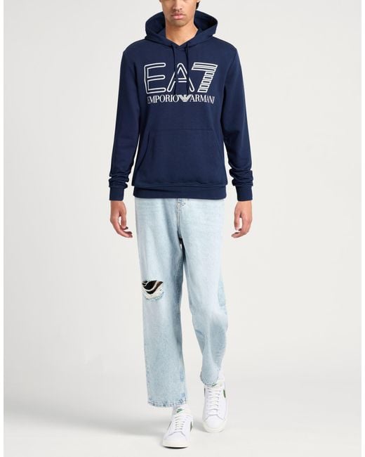 EA7 Blue Sweatshirt for men