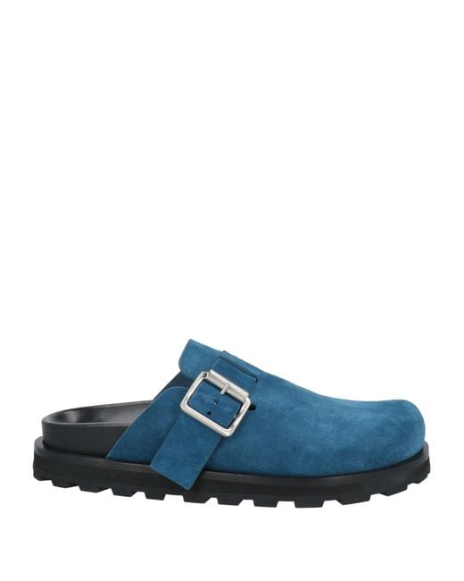 Jil Sander Blue Mules & Clogs Leather
