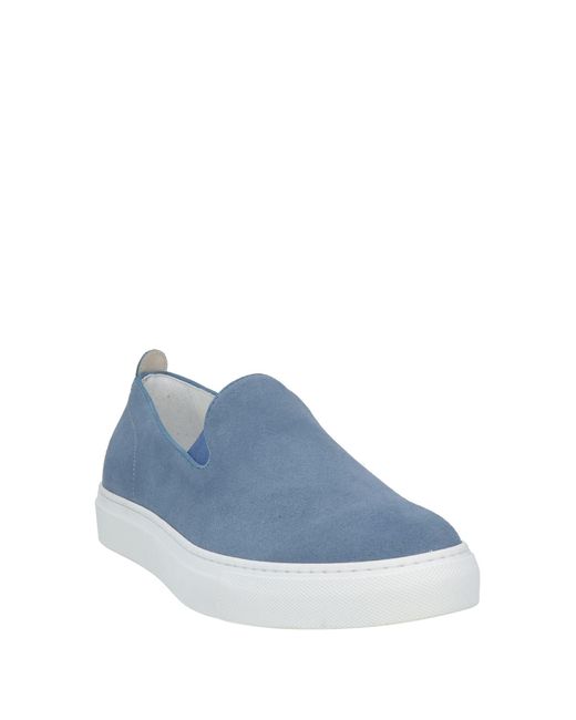 Cesare Paciotti Blue Pastel Sneakers Leather for men