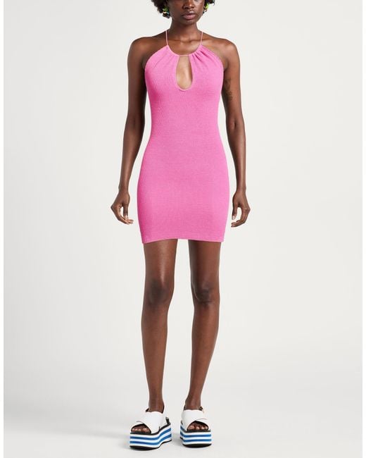 Mc2 Saint Barth Pink Mini Dresses