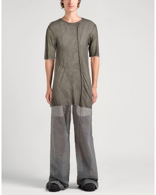 Masnada Gray Military T-Shirt Cotton for men