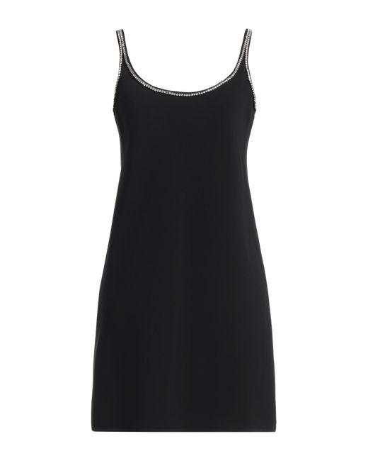 Sportmax Black Mini Dress Viscose, Elastane