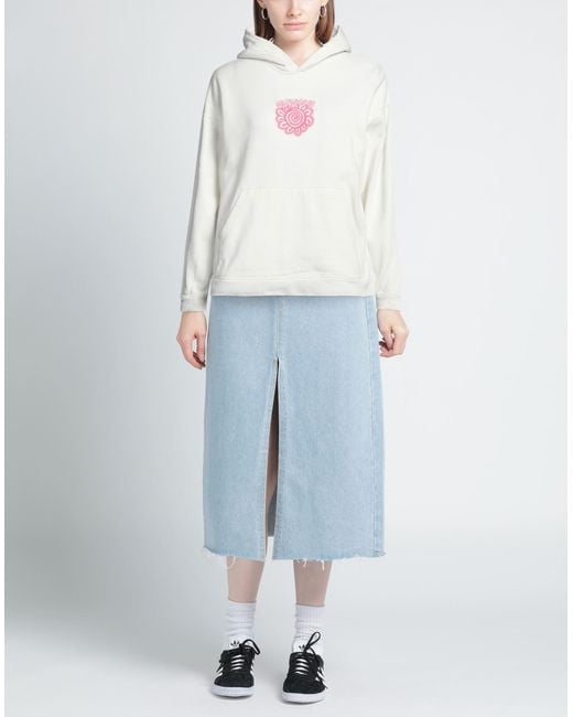 Ganni White Sweatshirt Organic Cotton