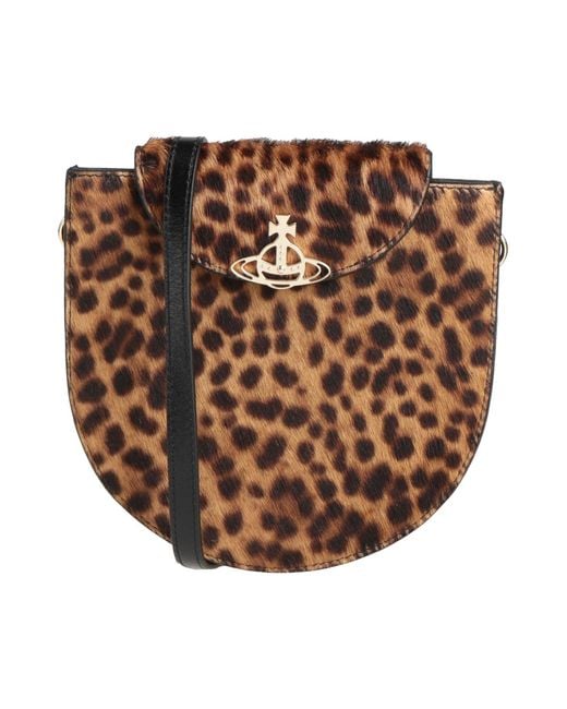 Vivienne Westwood Brown Cross-Body Bag Leather