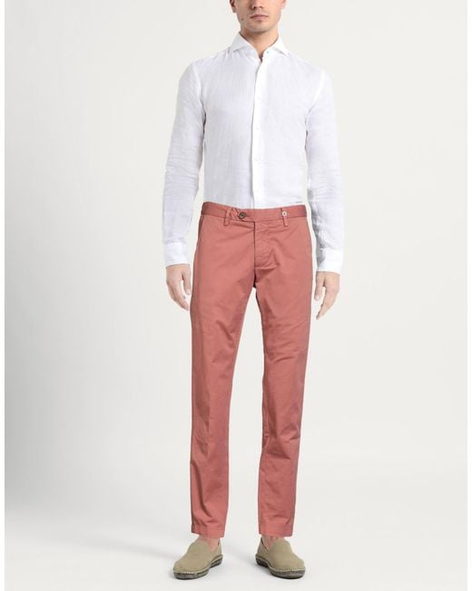 Myths Red Pants Cotton, Elastane for men