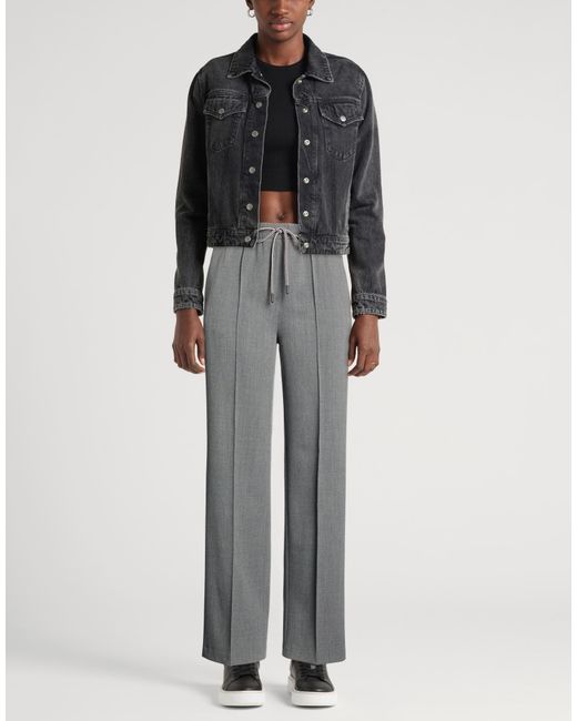 Beatrice B. Gray Pants Polyester, Viscose, Elastane