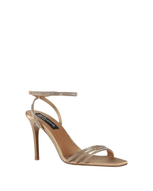 Pedro Garcia Metallic Sand Sandals Textile Fibers