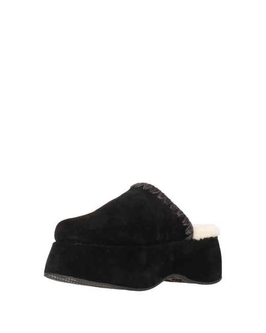Mou Black Mules & Clogs