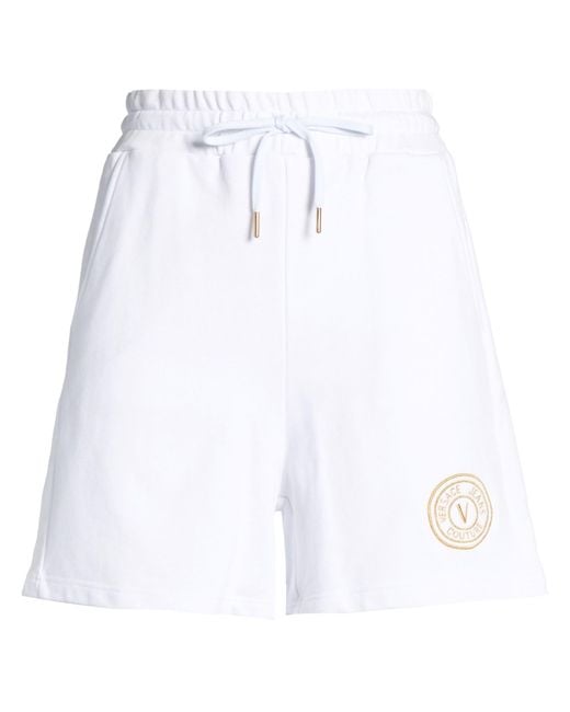 Versace Jeans Couture White Shorts & Bermuda Shorts Cotton