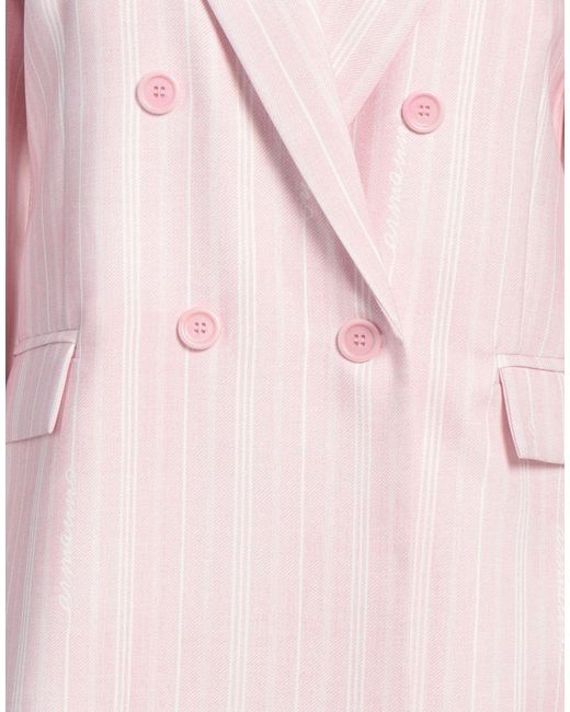 ERMANNO FIRENZE Pink Blazer Polyester, Elastane